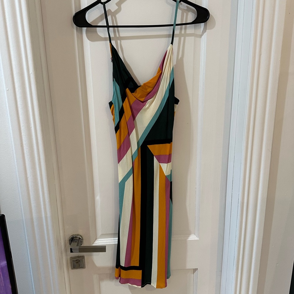 Abstract slip dress